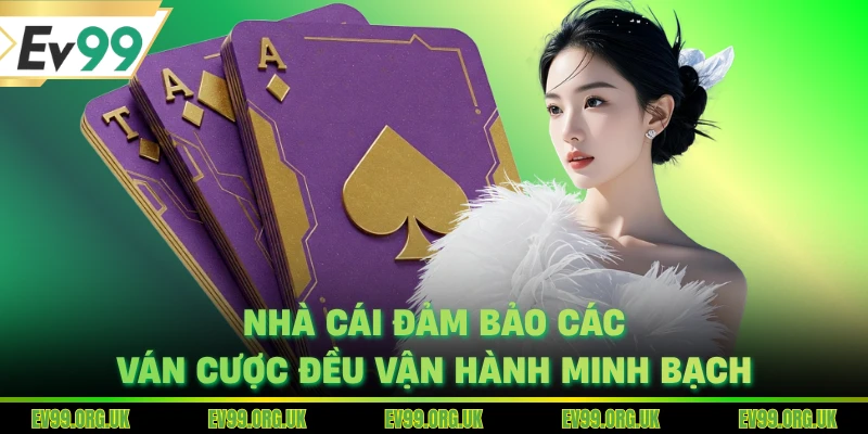 Nhà cái đảm bảo các ván cược đều vận hành minh bạch